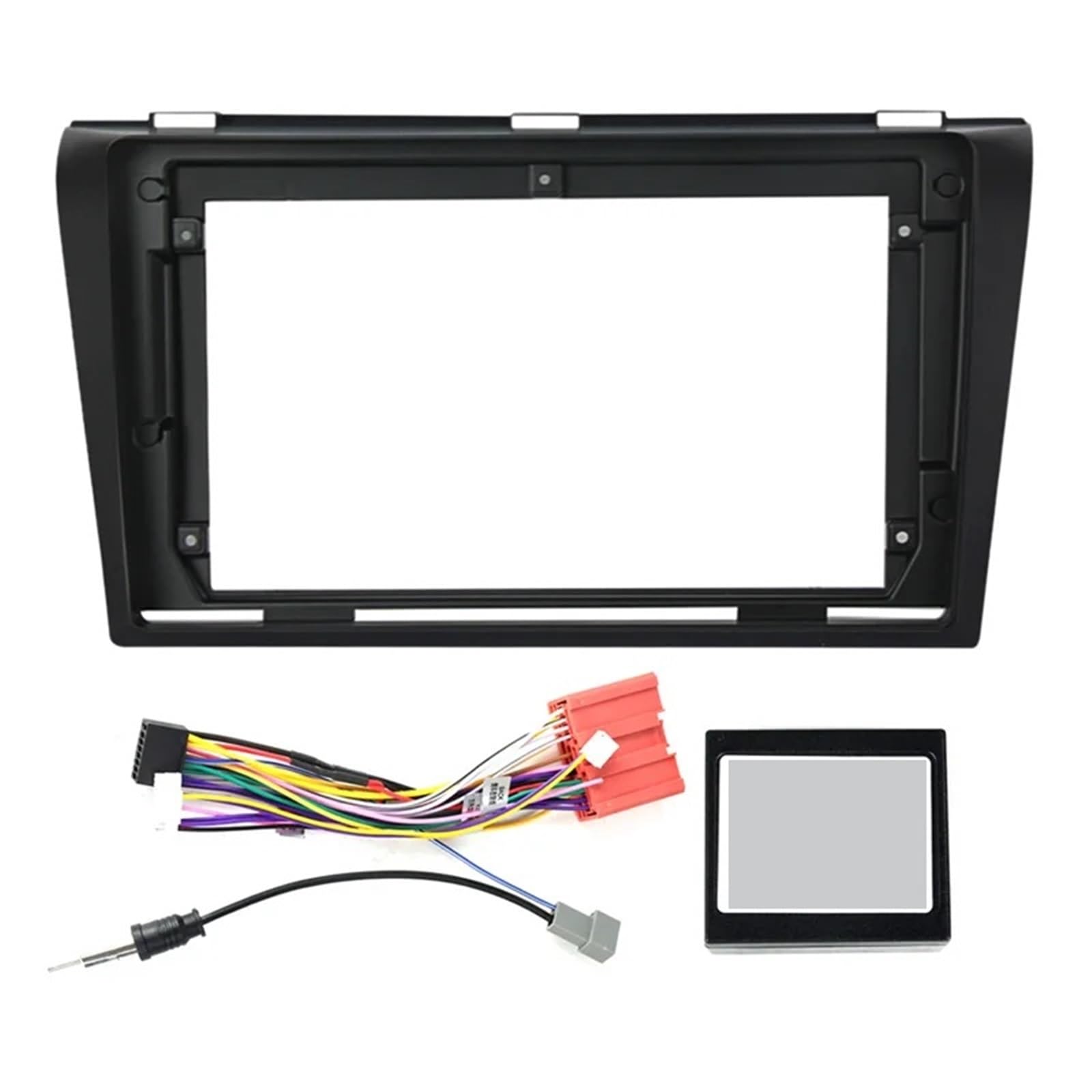 Radio Coche Adaptador Compatible con Mazda 3 2004-2009, Marco Frontal de 9 Pulgadas, Radio de Coche 2 DIN, GPS, Panel estéreo, Kit de Tablero Montaje Autoradio Marco