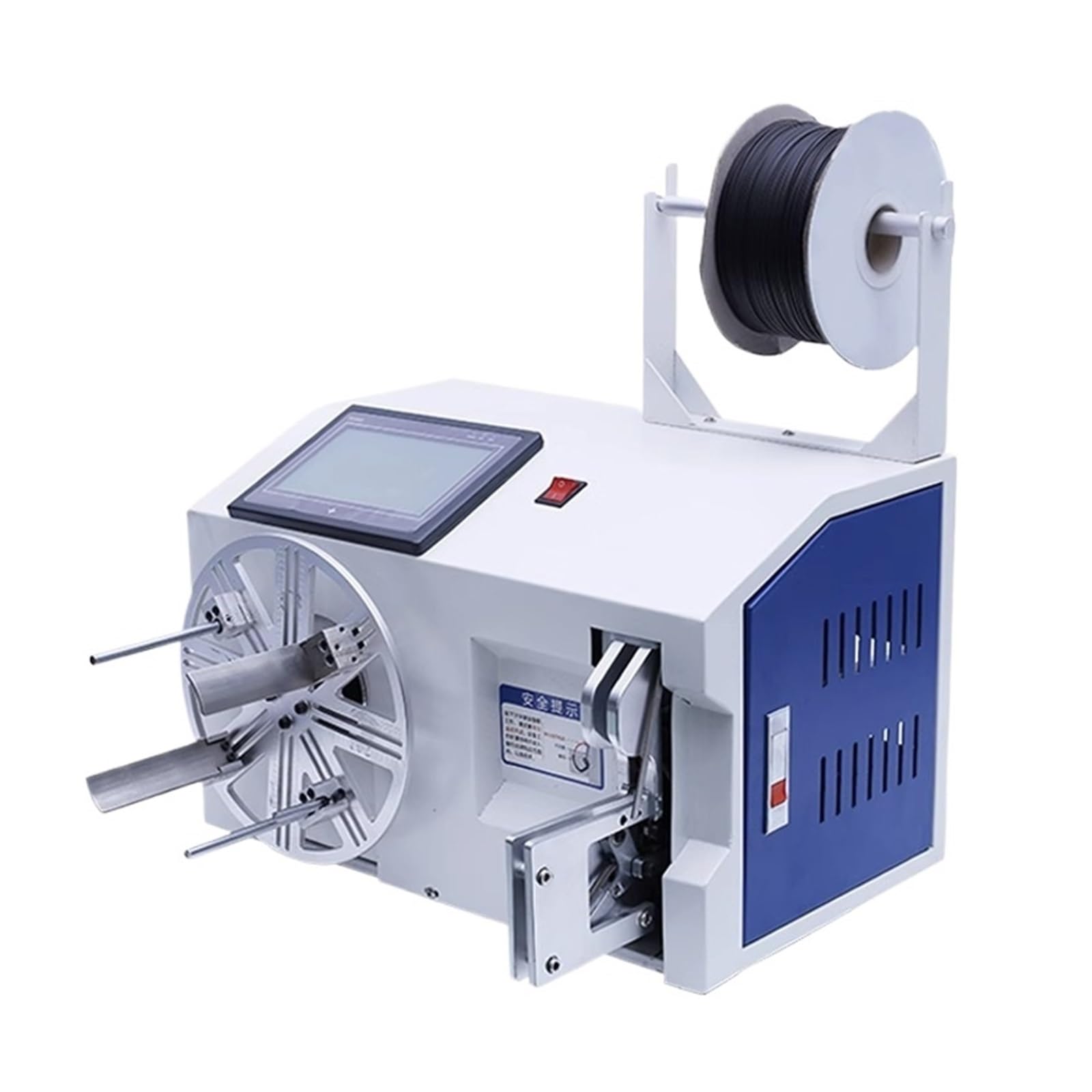 Coil Winding Machine Automatic Wire Winding And Binding Machine Multifunction USB Data Cable Power Cord Tie Winder Intelligent Touch Screen Save Time And Effort
