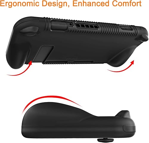 Miniatura 3 de FINTIE Funda de silicona compatible con Nintendo Switch - Suave antideslizante a prueba de golpes Funda protectora con diseño de agarre ergonómico,