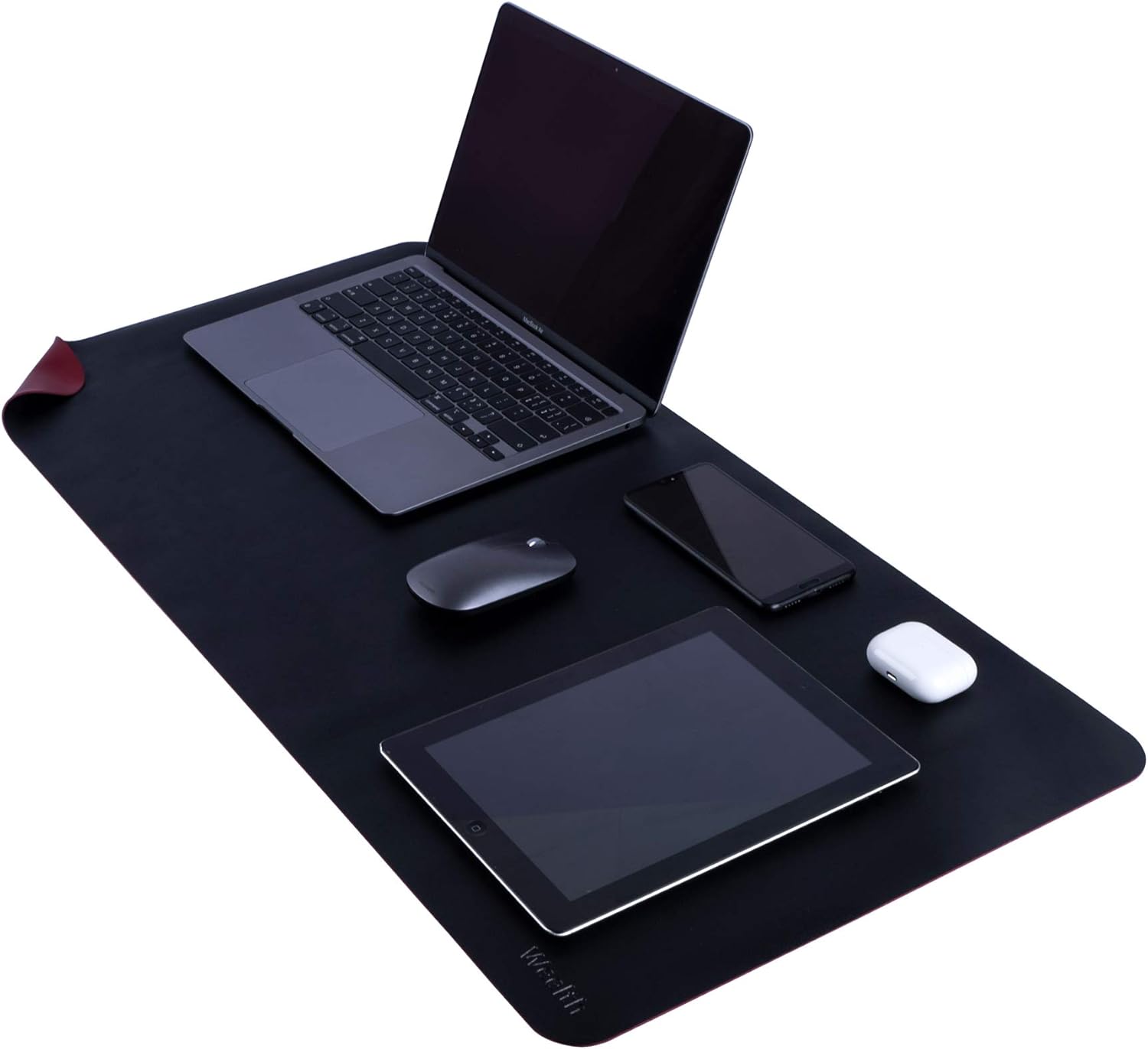 RostiKong Extra Large Desk Pad Multifunctional Dual-Sided Office Desk Mat On Top Of Desk Blotter Protector Mouse Pad PU Leather Desk Writing Mat For - View #8