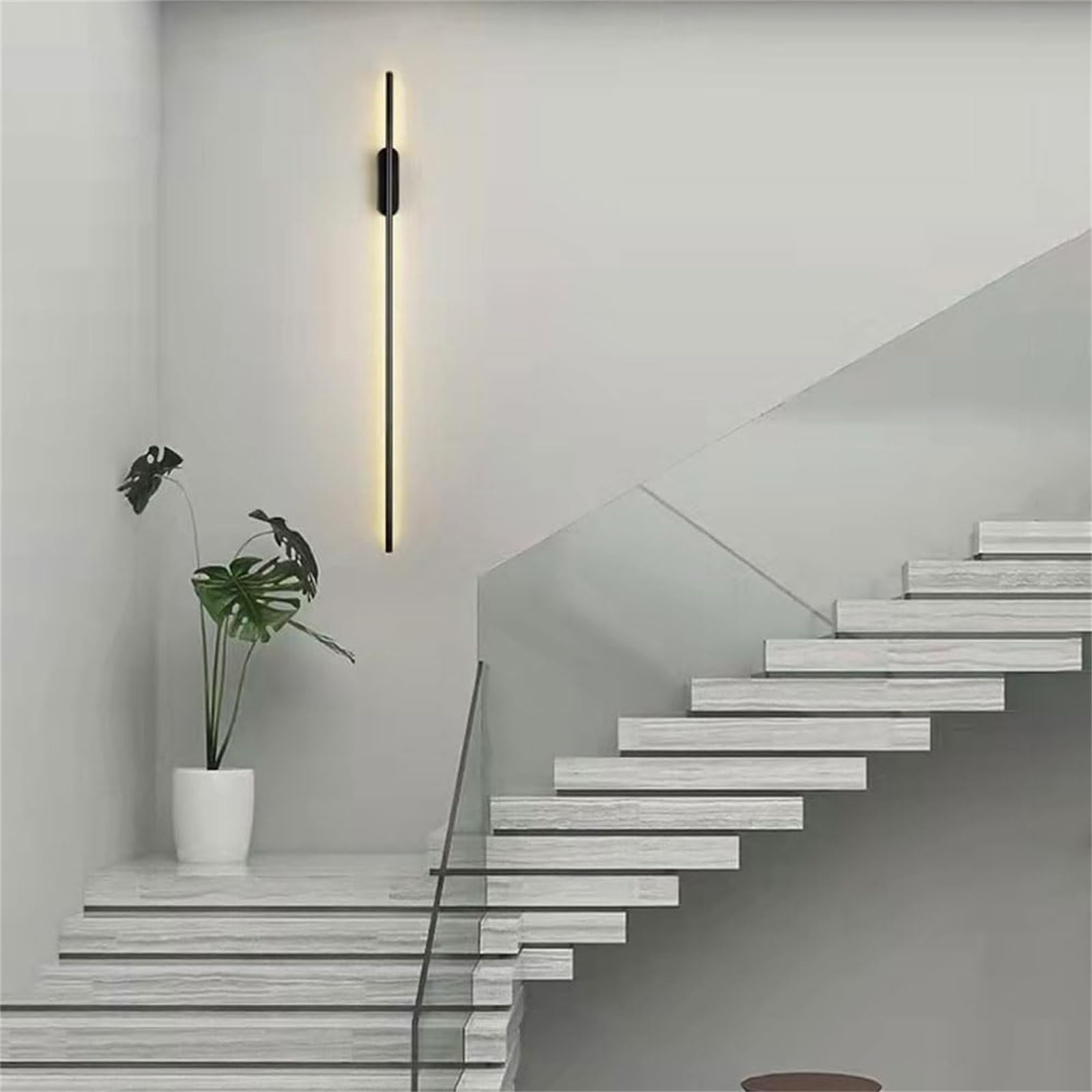 Lampada da Parete a LED per Interni con Telecomando, luci dimmerabili 2700K-6500K 10%-100%, Applique Wireless Ricaricabili Tramite USB, a Batteria, Illuminazione Moderna in Metallo