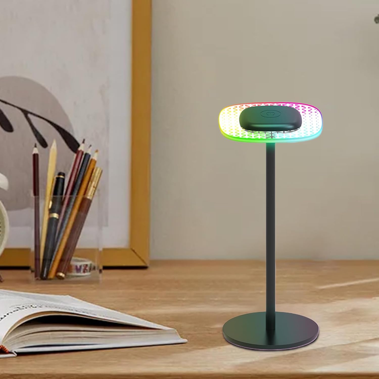 LED Desk Lamp, Rechargeable Night Lighting – Desk Atmosphere Lamp – for Study Bedside Bedside Bedroom Apartment Dining Room Reading Rest