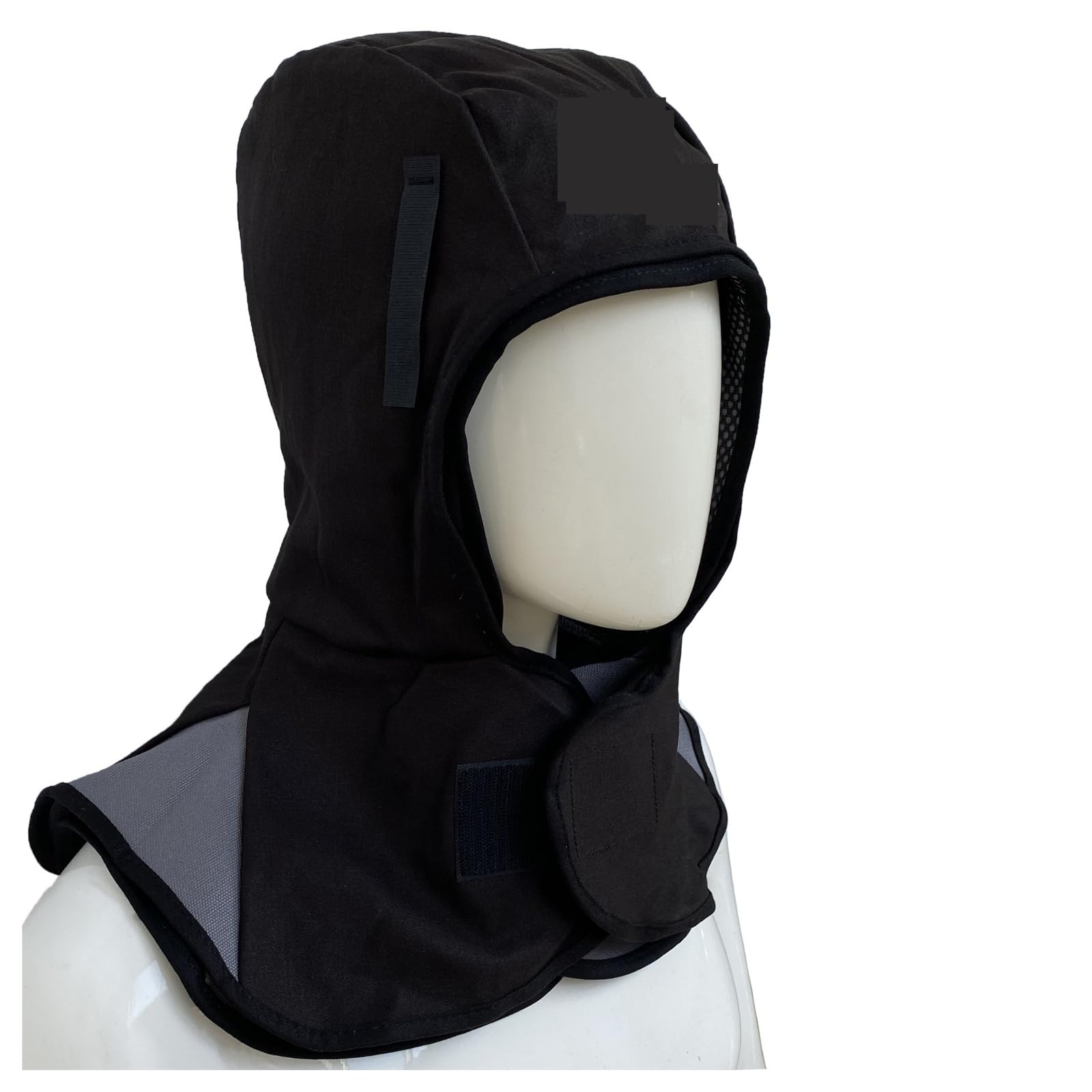 LNHHG Welding Clothes, Cotton Welding Hats Washable Fire Flame Retardant Helmet Comfort Neck Face Protection(Nero)