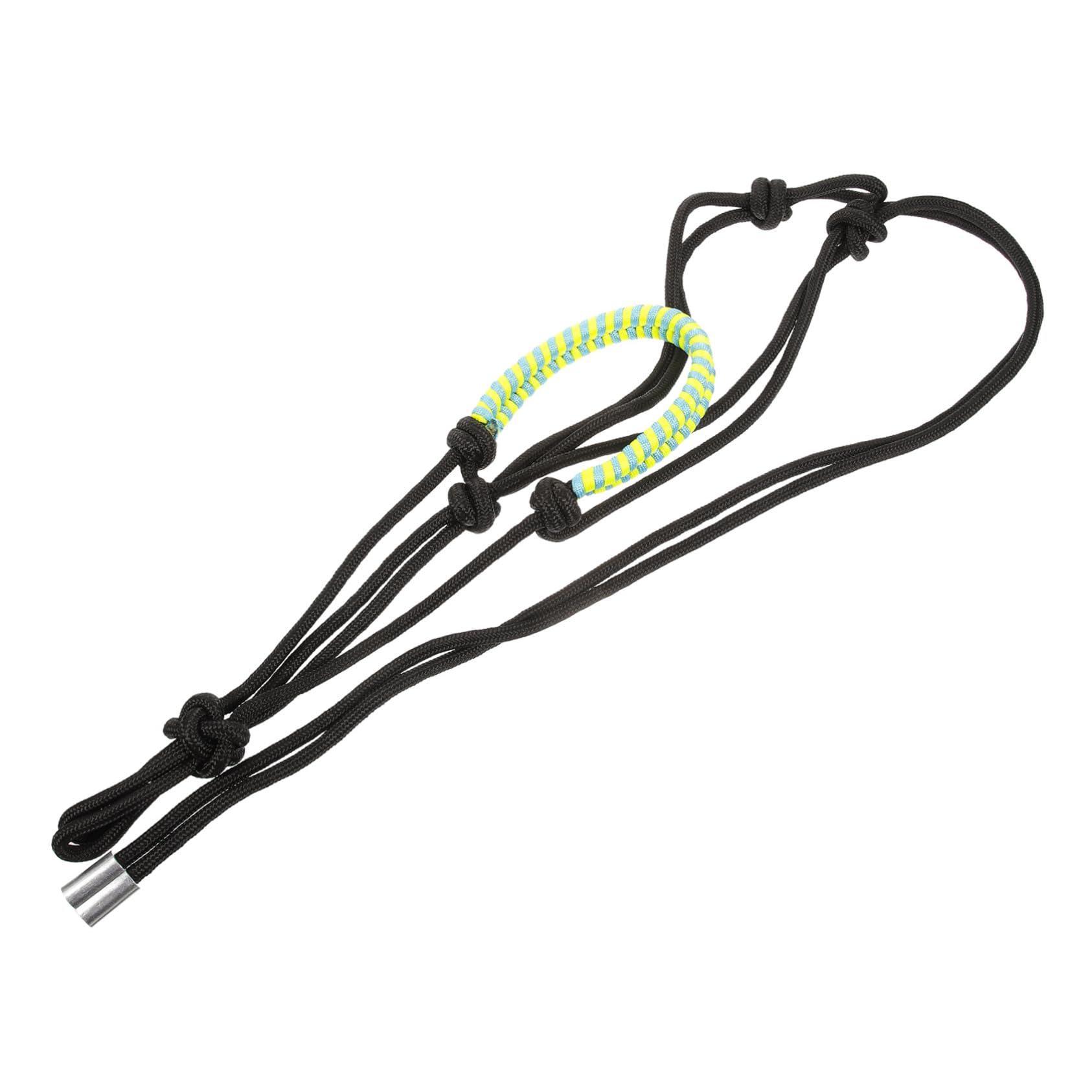 Cavezza di Corda per Cavallo Regolabile, 1 Pezzo, Nylon Nero