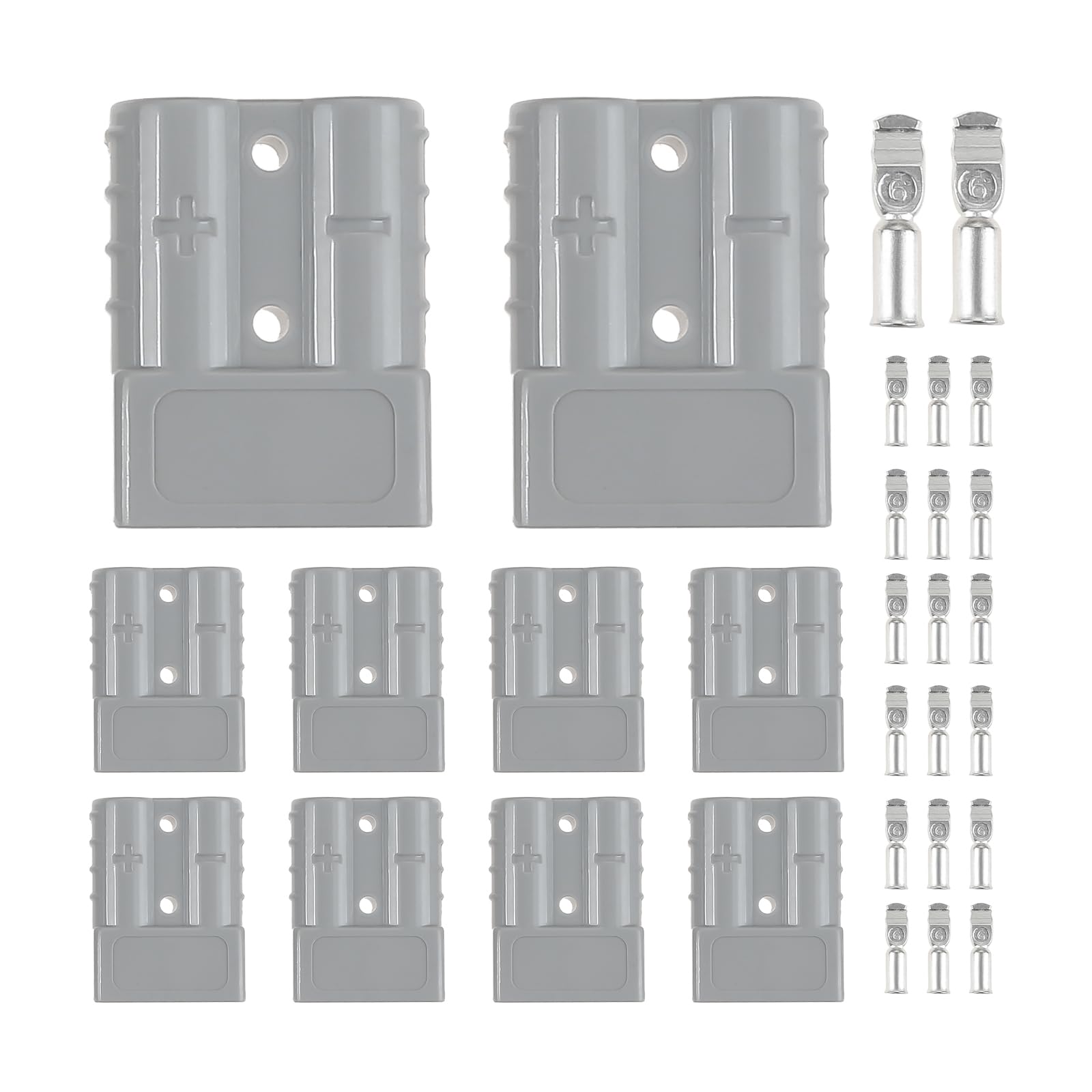 Surieen Grey 50A 600V Battery Disconnect Connectors Ul94 V-0 Silver For Ev Forklift