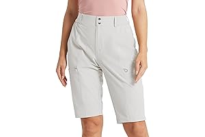 BALEAF Womens Bermuda Long Shorts 13 Inch Inseam Golf Shorts Knee Length Hiking Quick Dry