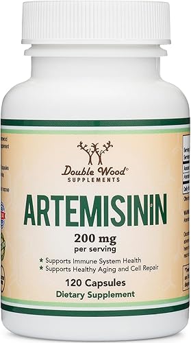 Miniatura 4 de Artemisinina (limpieza de ajenjo dulce) (Artemisia Annua) 200 mg por porción, 120 cápsulas (suministro de dos meses) vegano, seguro, sin OMG, sin