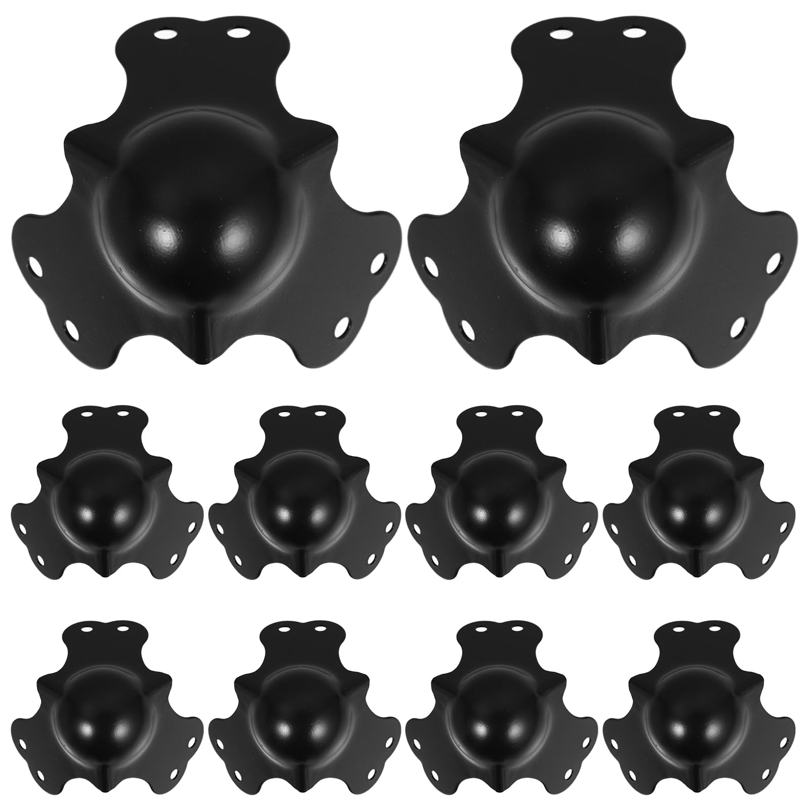 Protège-angles métal chromé Kisangel pour boîtes de transport et caisses de scène (lot de 10)
