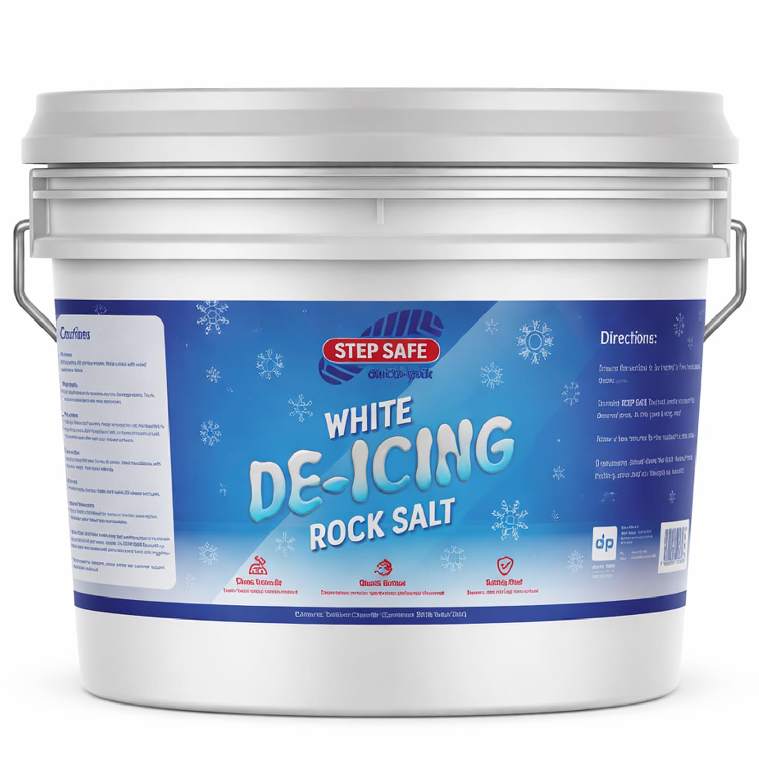 Axpower Inspirational Technology Empowering People White De-Icing Rock Salt 3Kg Mini Tub | Rock Salt For Driveways, Paths & Steps | Fast Acting Ice & Snow Melt For Winter Weather