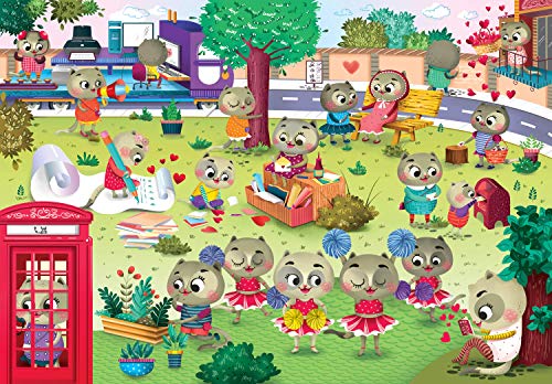 Chalk and Chuckles Chattychoo Cat 100 Piece Jigsaw Puzzle for Kids Ages 5-10