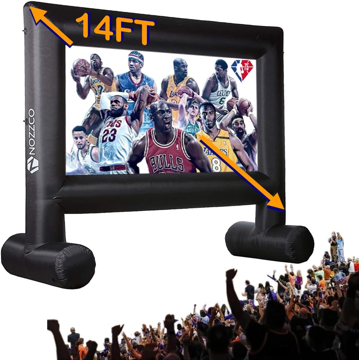 Jumbo 14 FT Outdoor Inflatable Projector Screen Family TV