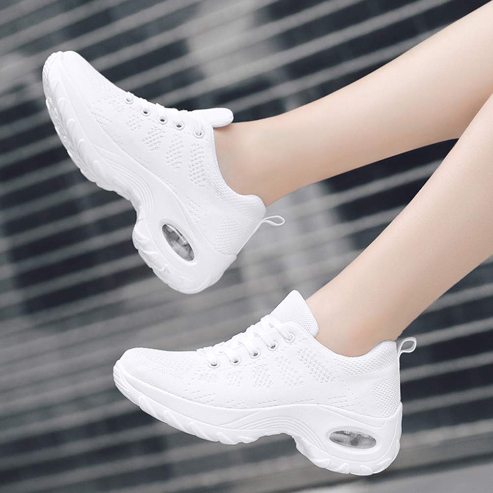 Damen atmungsaktive Turnschuhe Fitness-Gym Schuhe Schnüren Casual Sport Sportschuhe Outdoor Fashion Walking Trainer Schuhe