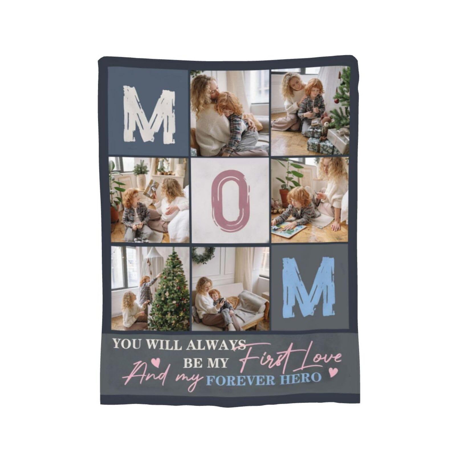 Dfggagdhs Personalized Baby Flannel blanket,Custom Name Picture blanket,Warm Comfort Throw,Newborn Gift blanket for Baby Shower Holiday