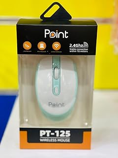 ماوس لاسلكي PT-125 نقطة بلون ازرق فاتح