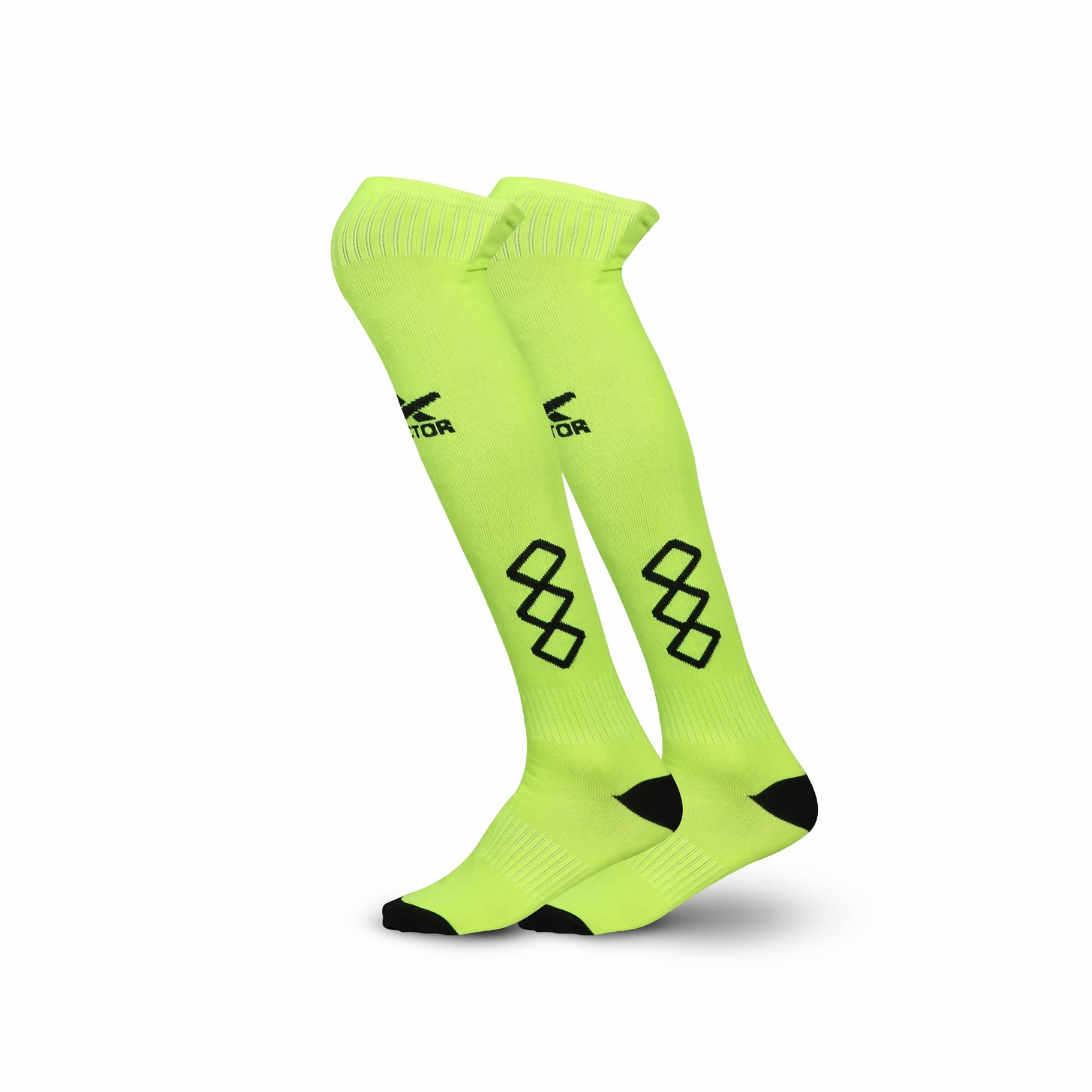 Vector X Cyrus Stockings | Polyester Stretchable Material | Knee Length | Unisex Pack of 1 Pair