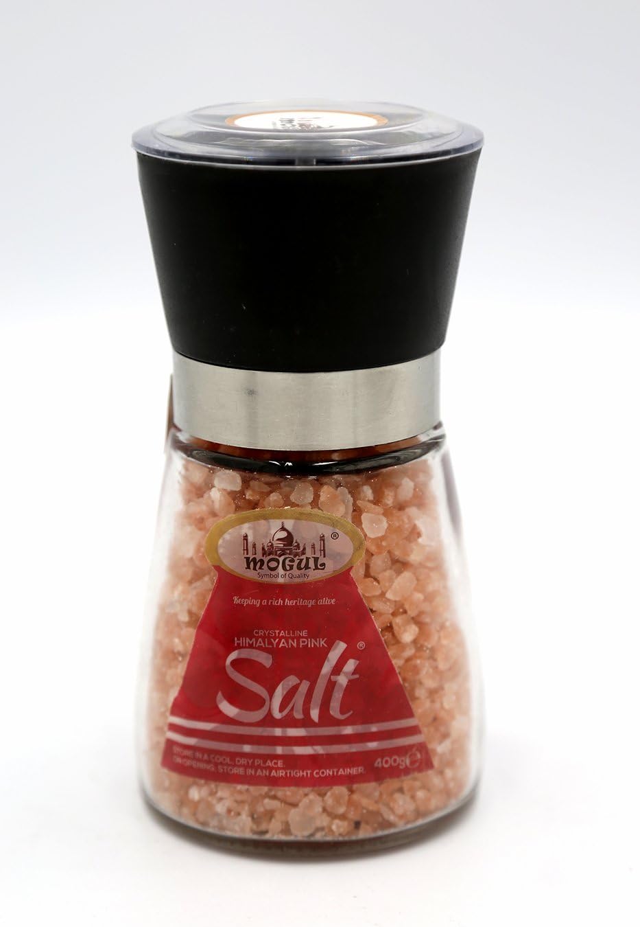 400g Grinder - HIGH Grade Mogul Coarse Himalayan Pink Salt 100% Natural & Pure Unrefined