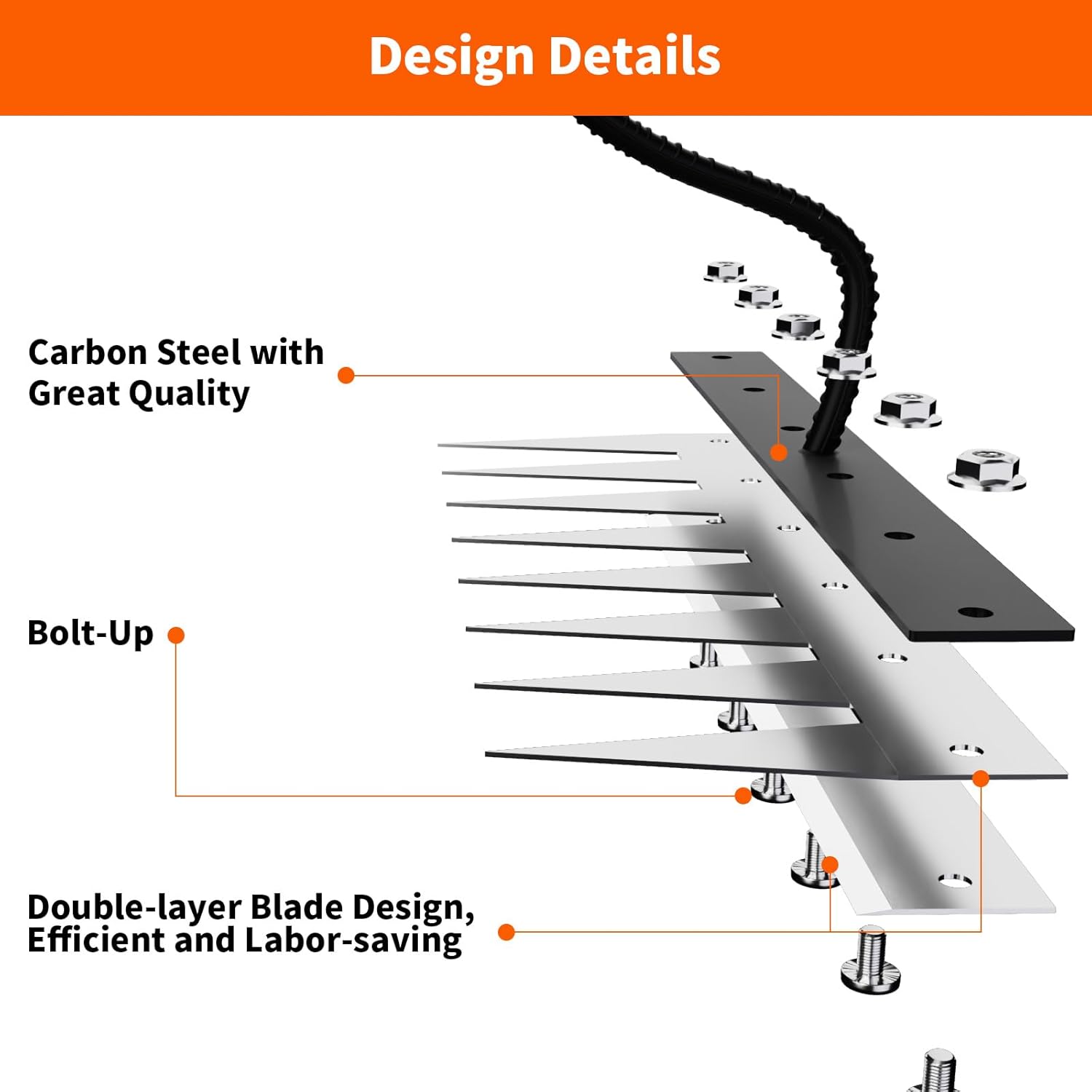 Iron Weeding Rake with Long Handle (Pre-Assembled), 8 Teeth Iron Rakes for Gardening and Weeding, Heavy-Duty Carbon Steel Weed Rake or Weed Puller Tool for Lawn, Patio and Garden, Gloves Included