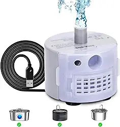 Bomba para Bebedouro de Gatos, Bomba de Reposição para Bebedouros de Pet de Estimação, Bomba de água Mute DC 5V/1A