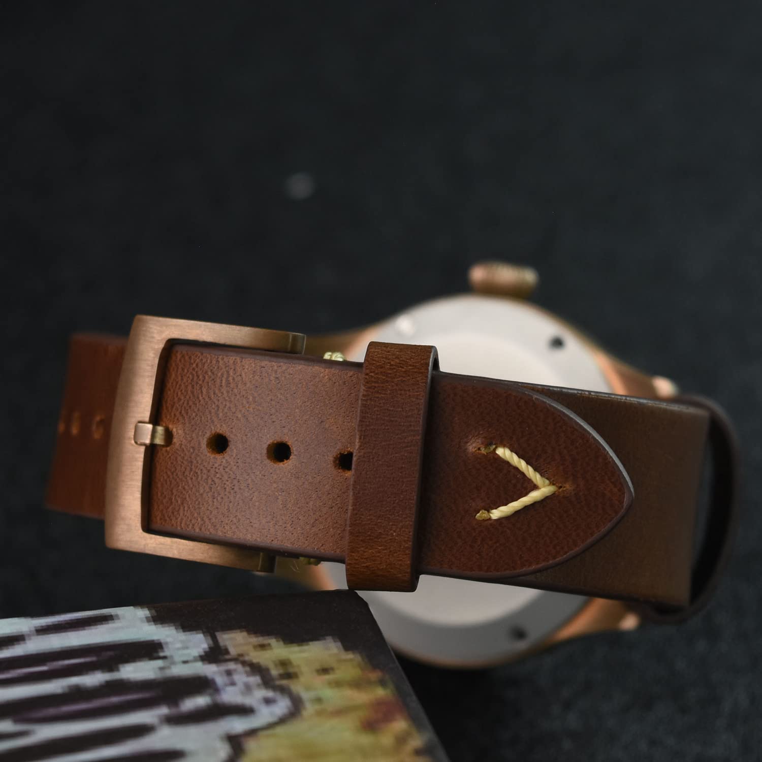 Hruodland F021 Herren-Automatik-Pilotenuhr, 100 m, wasserdicht, PT5000, automatisch, mechanisch, farbe 1