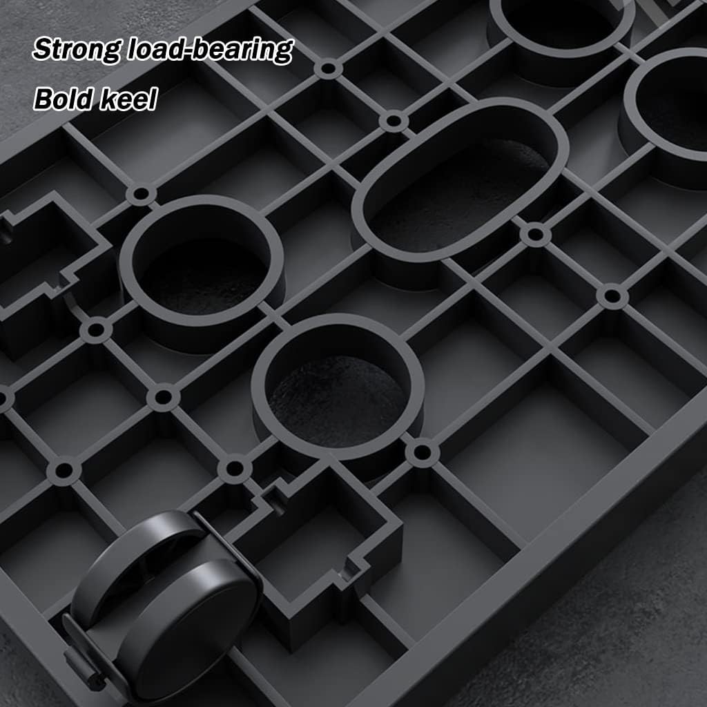 Pc Tower Stand, Mobile PC Stand Desktop Tower Computer Floor Stand CPU Cart Holder Rolling Caster Wheels with 4 Rolling Caster Wheels for Home Office Under Desk (Color : White Brakes, Size : 455 * 22