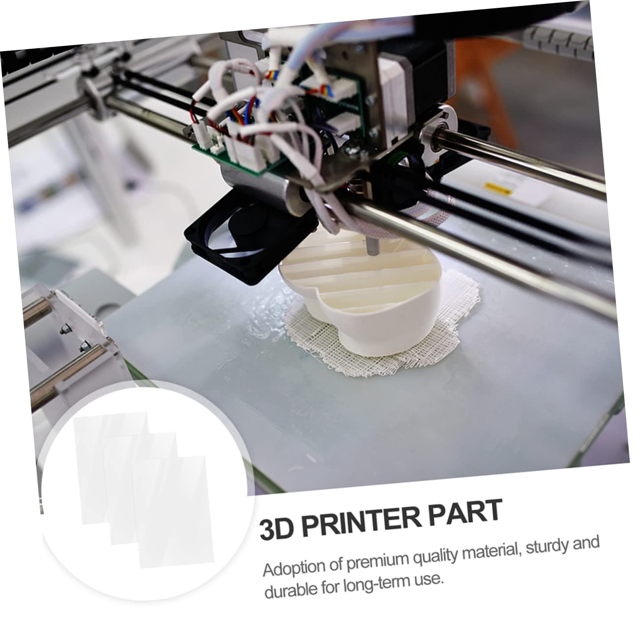 Pellicola di Rilascio Fep per Stampante 3d, Alta Trasparenza, Superficie Liscia, Buona Performance di Distacco, Confezione da 6 Fogli