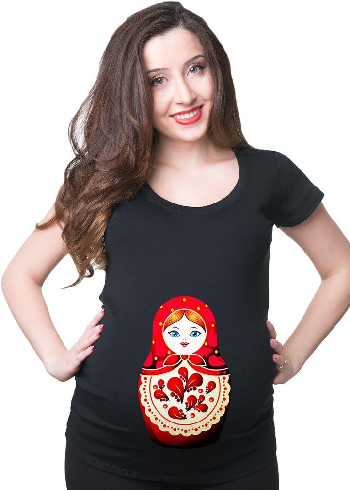 Russian Doll Maternity T-Shirt Matryoshka Pregnancy Top
