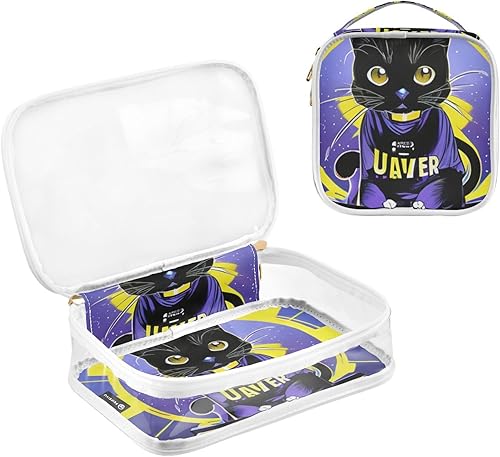 Miniatura 3 de Dj Cat Clear Toiletry Bag for Traveling,2 Pack Makeup Cosmetic Bag with Zipper,Travel Bag for Toiletries,Travel Essentials 21214226