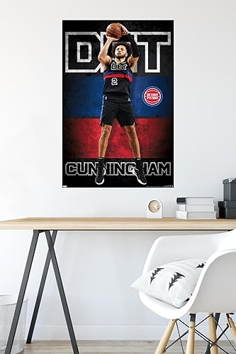 Miniatura 4 de Trends International NBA Detroit Pistons - Póster de pared de Cade Cunningham 23, 22.37 x 34.00 pulgadas, versión sin marco