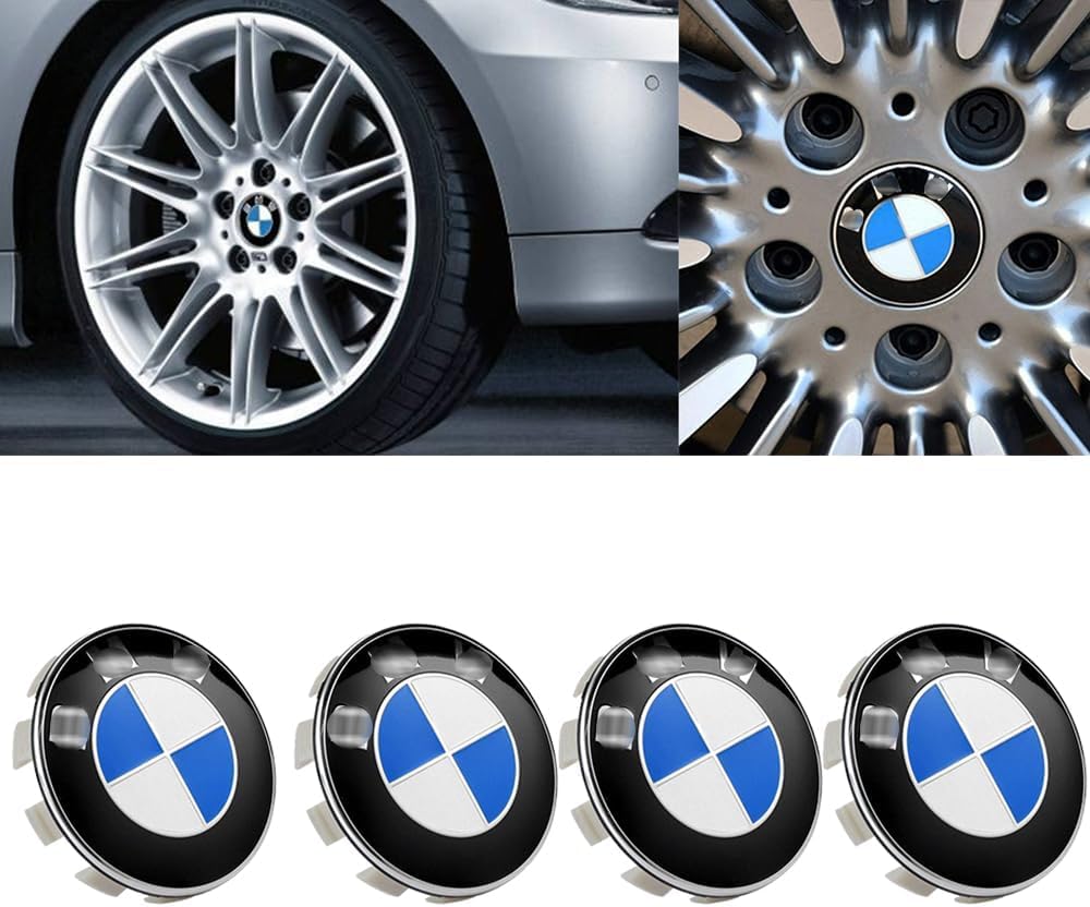 Buy RADAAB 4 Pcs BMW Wheel Centre Caps Alloy Protectors Hub Center