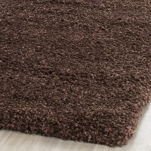 Image of Urban Modern Decor Featuring Soft Shaggy Carpet & Rug for Your Bedroom and Livingroom [Size- 2x5 feet & Color-Brown].
