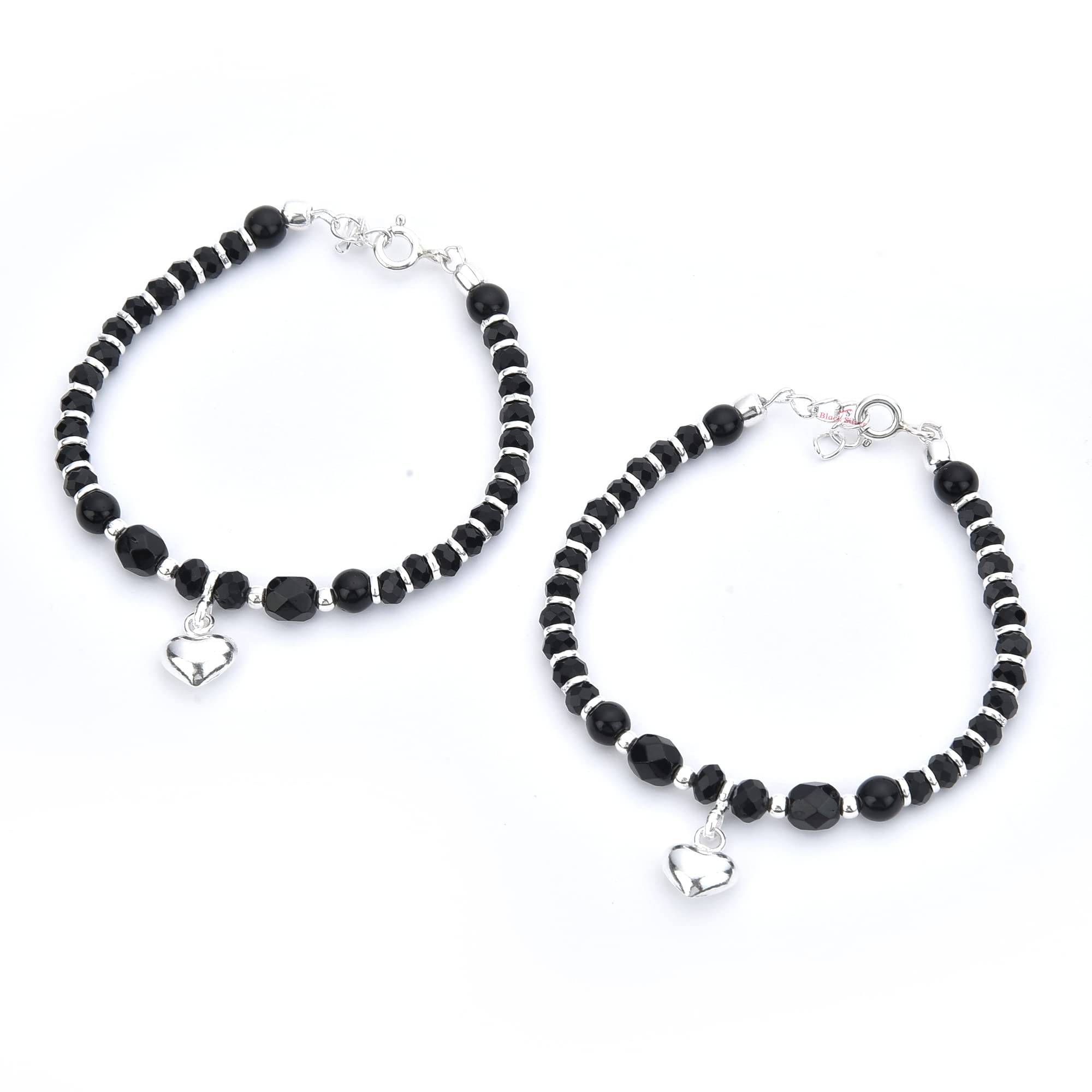 See full amazon price history chart for Black Silver Exclusive 925 Sterling Silver Heart Charm Nazariya Bracelet With Black Beads For Baby Girls & Baby Boys Black Silver Exclusive 925 Sterling Silver Heart Charm Nazariya Bracelet With Black Beads For Baby Girls & Baby Boys (B0B46FDCGK) Amazon Price History, Amazon Price Tracker