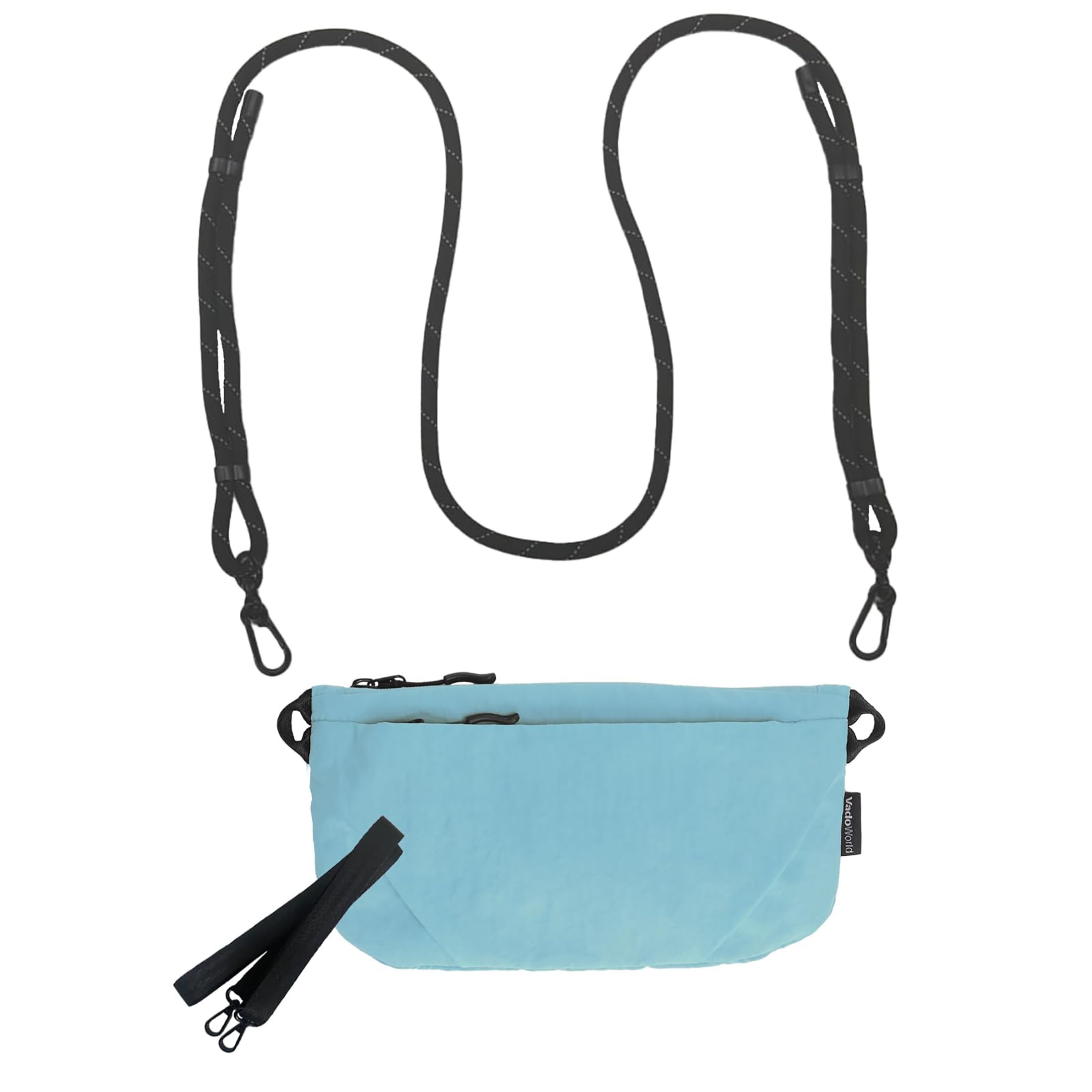 vadoworld Crossbody Bag, Lightweight Sacoche Phone Bag, Portable Sling Bag with Adjustable Strap and Multi-Pockets for Travel