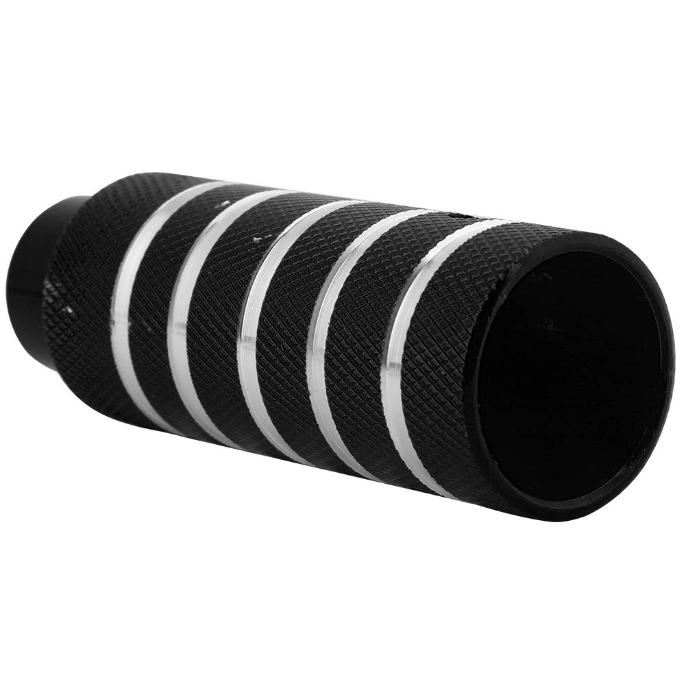 Bike Foot Peg, 38 * 110mm Metal Heavy Duty Lightweight Rear Stunt Pegs Foot Stand Pegs Replacement Bike Accessories (Black)