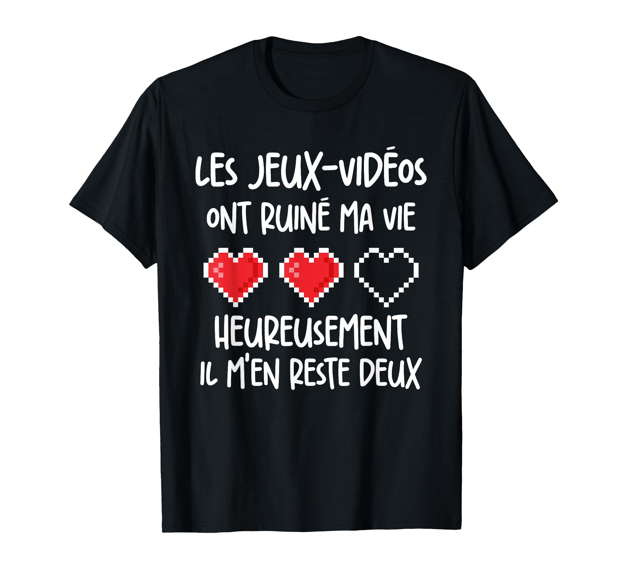 T-shirt Geek "Les Jeux Vidéo Ont Ruiné Ma Vie..." - Taille L - Noir - Comme Neuf Sans étiquette