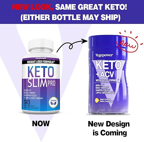 Miniatura 2 de VEGEPOWER Píldoras de dieta cetogénica, vinagre de sidra de manzana, suplemento de sal BHB exógena, utiliza grasa para energíaconcentración,