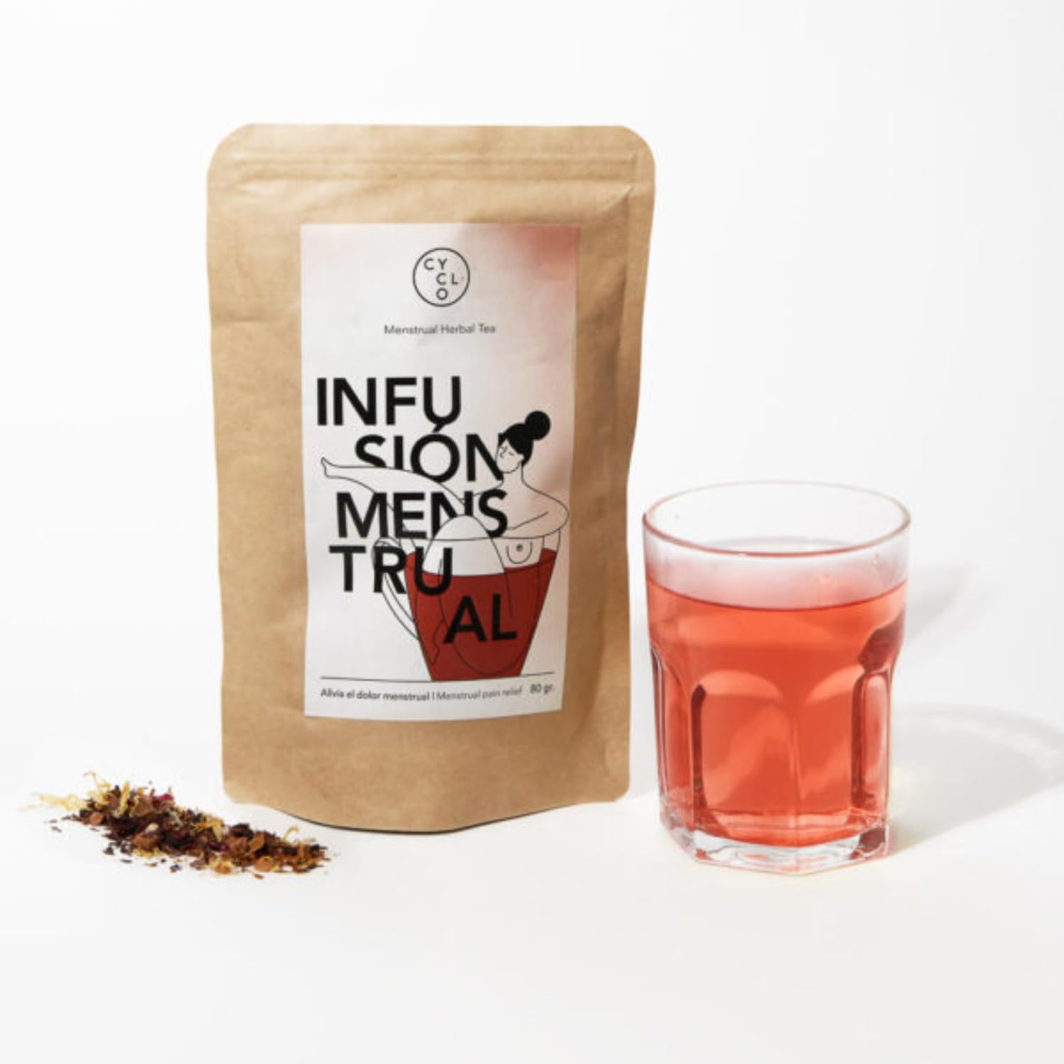 CYCLO Beruhigende Infusion gegen Menstruationsbeschwerden Linderung von Menstruationsbeschwerden Schmerzlinderung Natürliche Heilmittel für Menstruationsbeschwerden