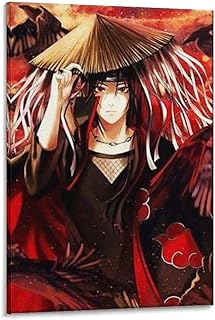 Naruto - Stampa su tela da parete, motivo: Naruto, poster con anime giapponesi, decorazione per la casa, decorazione del soggiorno, 40 x 60 cm