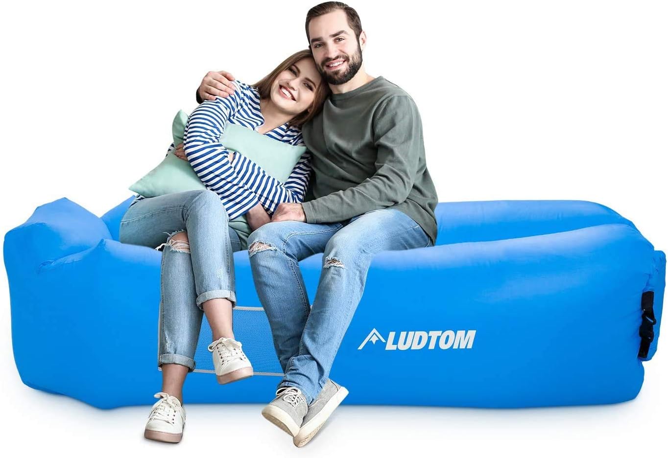 Inflatable Lounger Air Sofa Hammock, Portable Waterproof Anti-Air Leaking Pouch Couch Beach Chair Camping Accessories for Travel, Parties, Camping, Picnics, Hiking, Pool and Festival