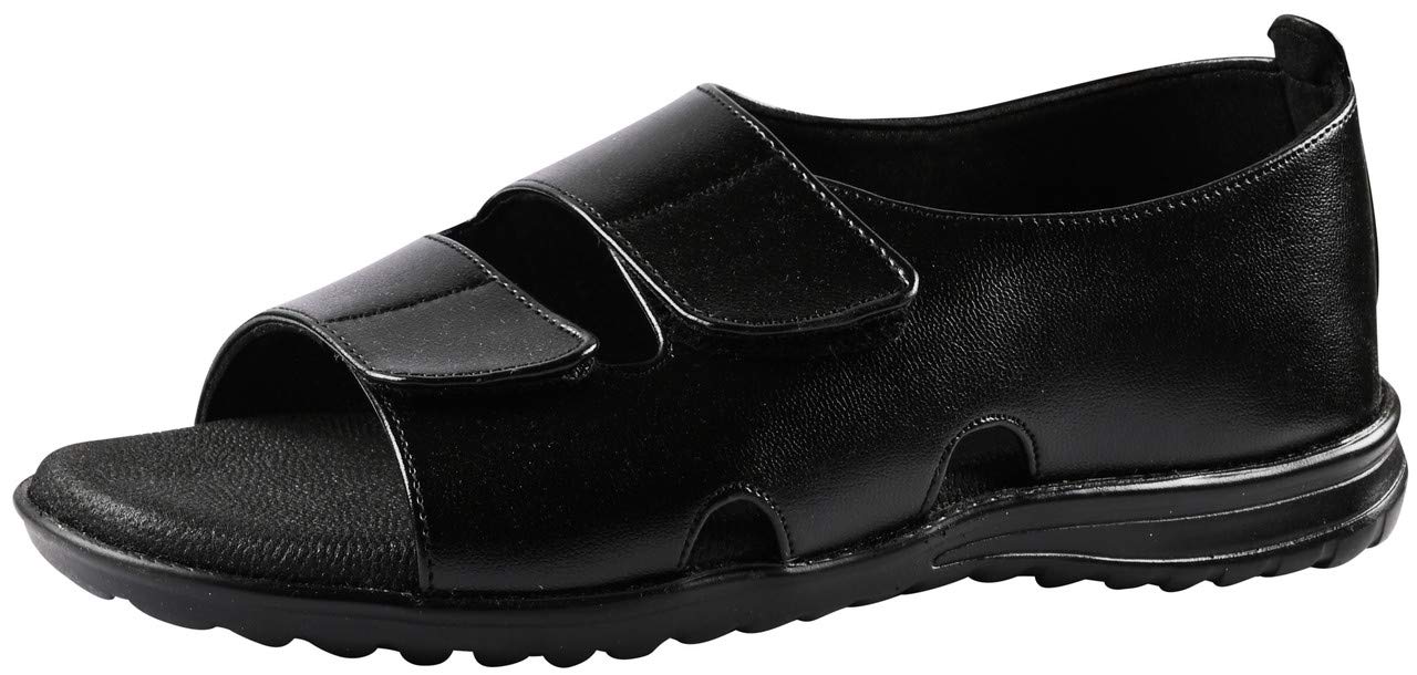DOCTOR CHOICE� Mens Soft Padding Orthopedic and Diabetic Simple with Style Sandals, MCR and MCP Sandals, Comfortable Mens Footwear Sandals For Daily Use (Black Color, Size 8 UK/IND) (B08W48TY44) Amazon Price History, Amazon Price Tracker