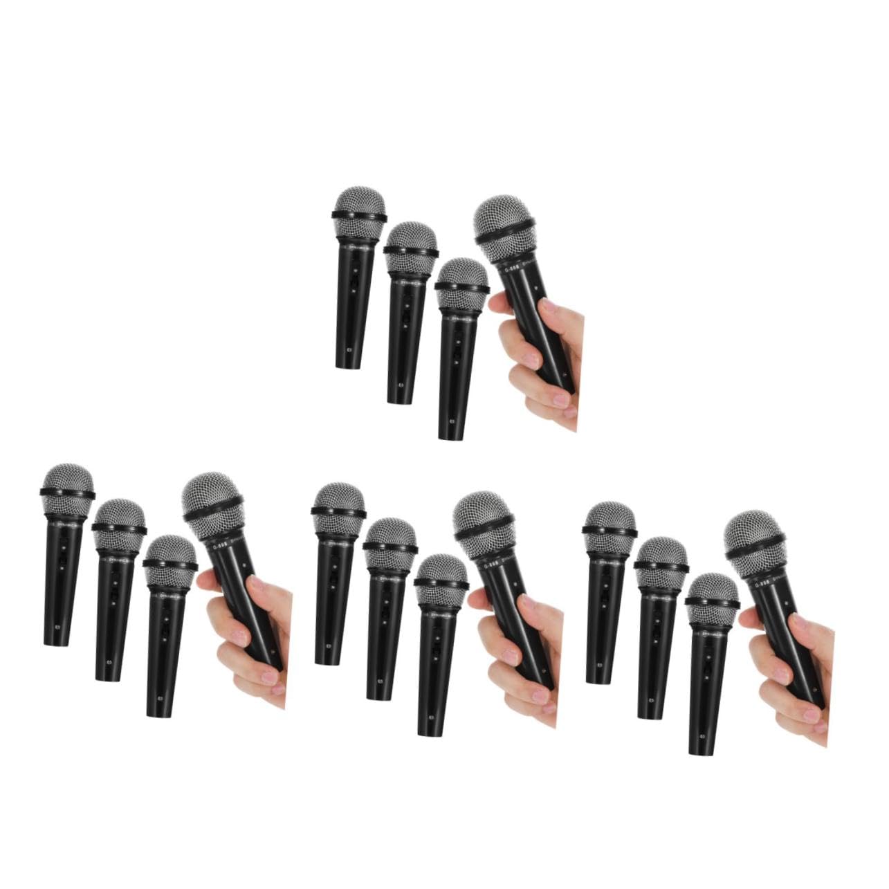 SUPVOX 16 Piezas Juguetes Micrófono Falso para Micrófono de y Seguro para Imitación Accesorio Divertido para y Fiestas Infantiles