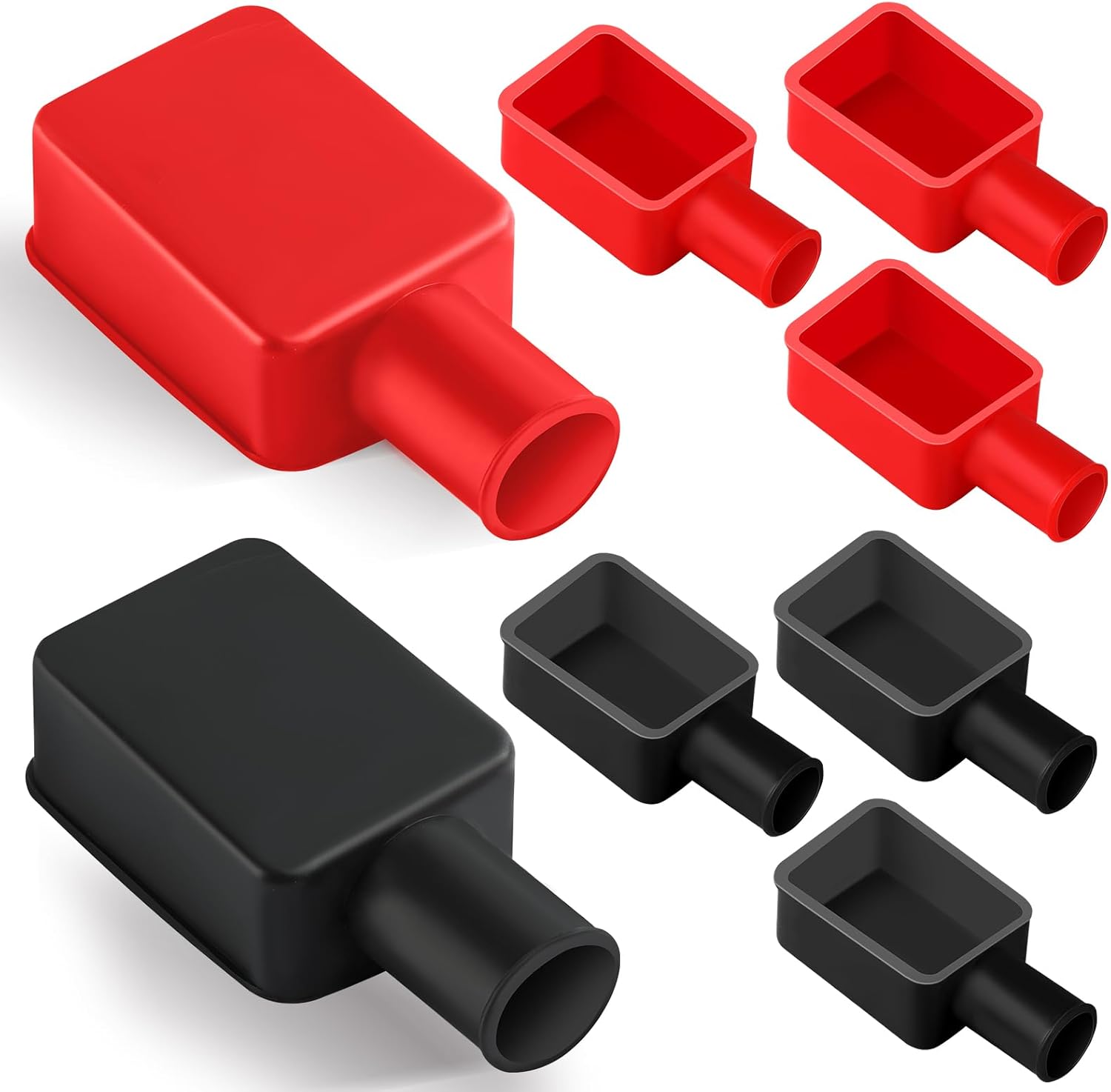 Battery Terminal Cover 8 Pcs, Battery Terminal Protector Isolate Soft Rubber, Positive Battery Terminal Cover Top Post, Battery Post Cover for Car Motorcycle Truck by XIOGZAXI Battery Terminal Cover 8 Pcs, Battery Terminal Protector Isolate Soft Rubber, Positive Battery Terminal Cover Top Post, Battery Post Cover for Car Motorcycle Truck by XIOGZAXI