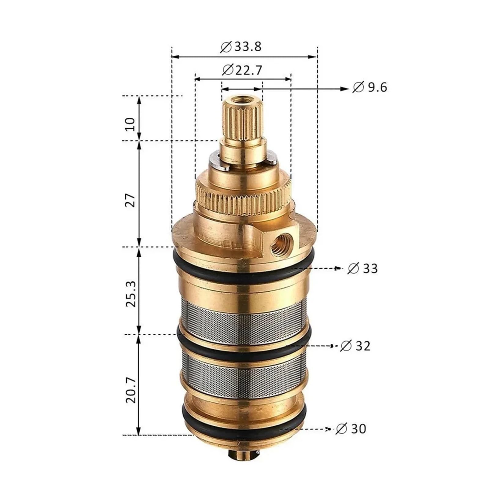 1 cartucho de ducha termostático, válvula termostática, carrete grifo, baño, temperatura Cartuchos para Grifos(With Handle)