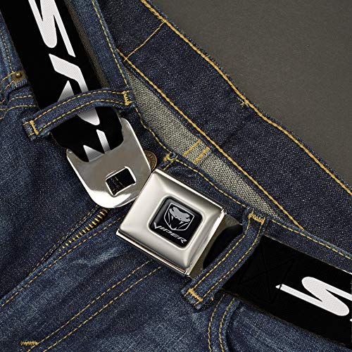 Buckle-Down Belt Seatbelt Buckle SRT Black Red White Mens Womens Kids Adjustable2