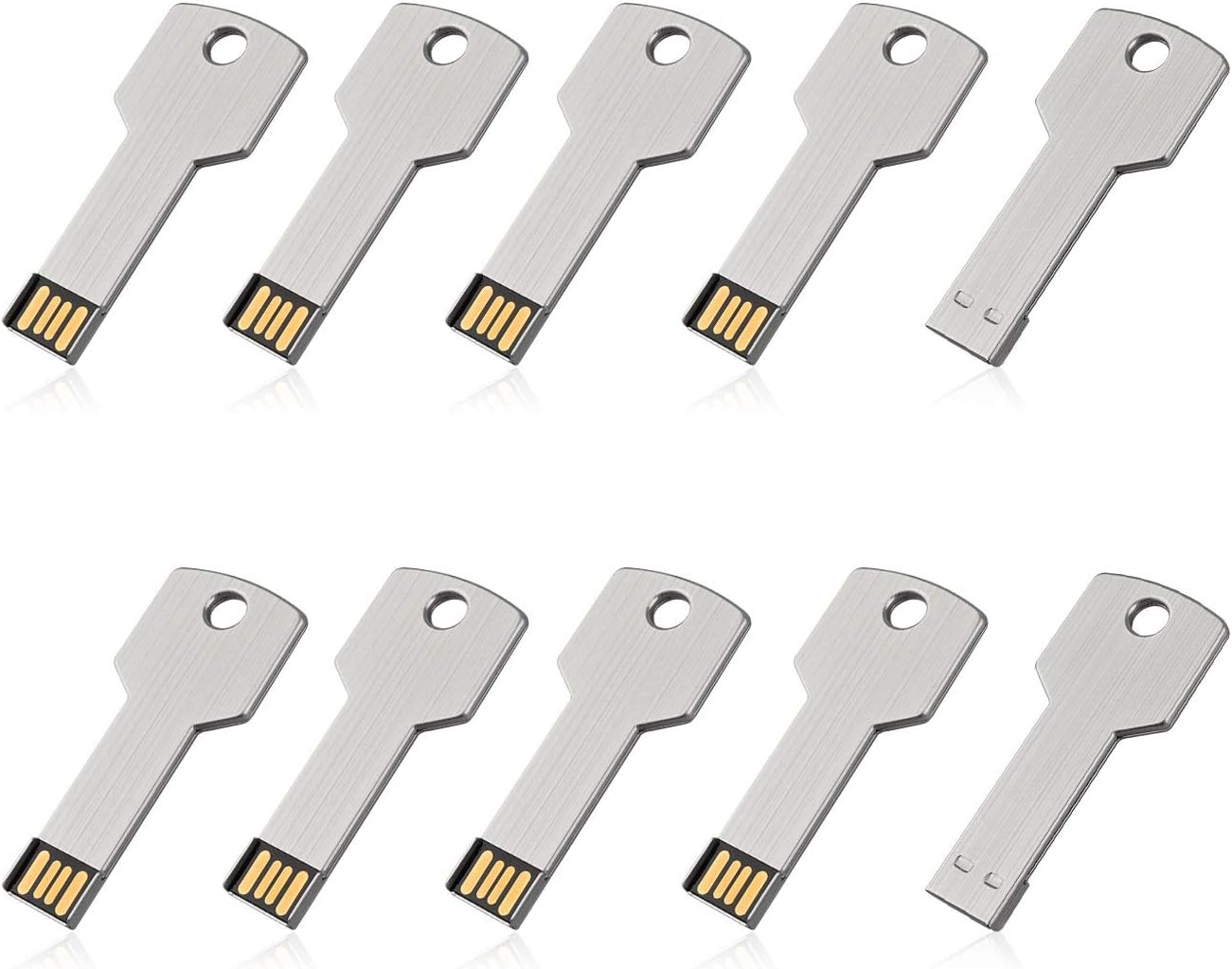 Silver 2G Key USB Drives