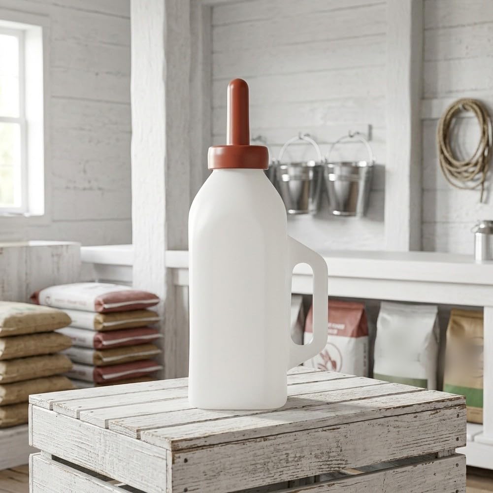 Biberon Agnelli 2L Plastica per facile Biberon Agnelli 2L Plastica(2pcs) | Capacità 2 litri, plastica urti, per ideale per vitelli e agnelli, riduzione rabbocchi frequenti