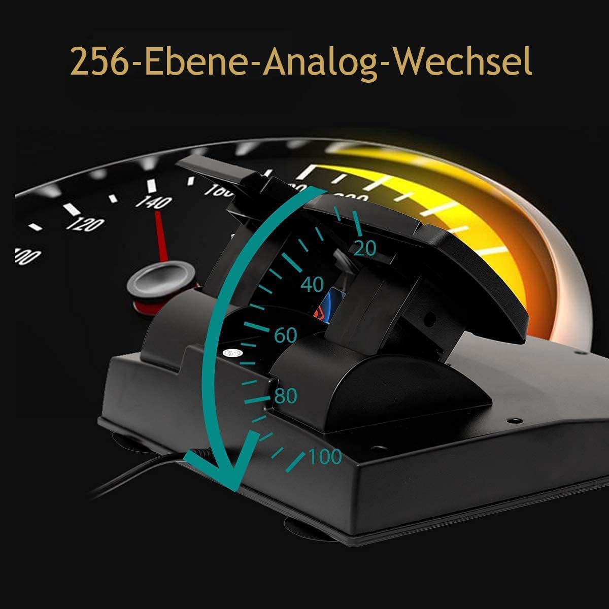NBCP R270 Gaming Lenkrad mit Pedalen 270° Vibrationseffekt Kompatibel PC PS3 PS4 Xbox One Xbox Series X/S Nintendo Switch