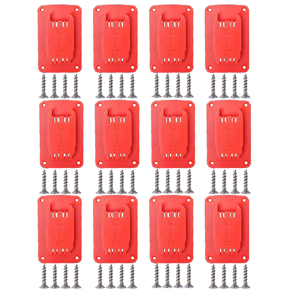 8 Pcs Universal Tool Holders Wall Mount Compatible with M18 18V tools,Also Compatible with Dewalt 12V and 20V Tools(with screws) — Amazon image 7