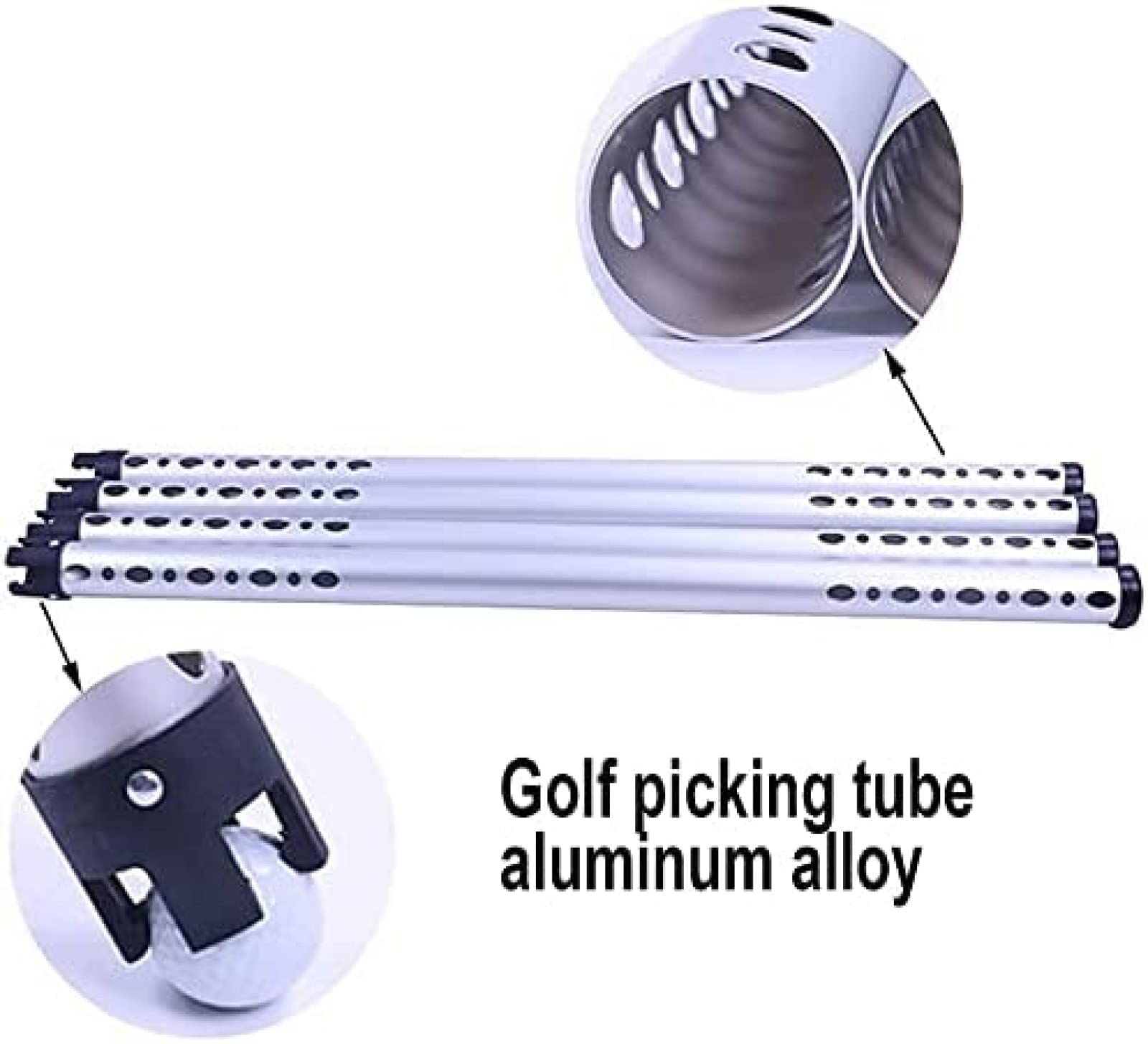 Puede Contener 23 Bolas Tubo De Tolva De Pelotas De Golf, Colector De Pelotas De Golf, Alinee El Tubo De Pelotas Directamente Y Presiónelo para Facilitar El Acceso, Diga Adiós A Agacharse, Ahorre