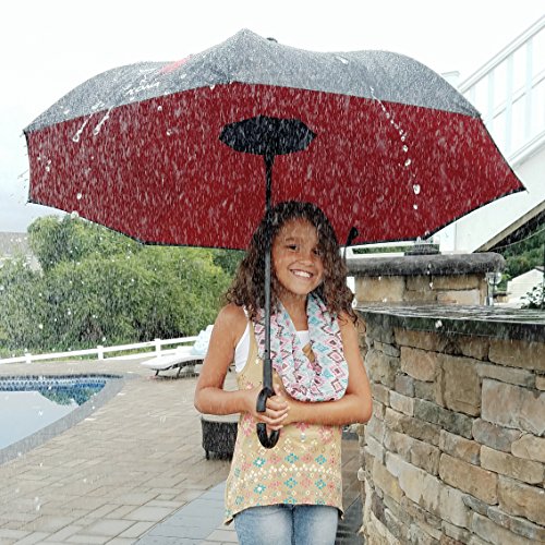 Kona Reverse Folding Umbrella ~ Inverted 60 MPH Windproof Travel Umbrella with Tote Bag, Ninja Grip Handle & Walking… - Image 6