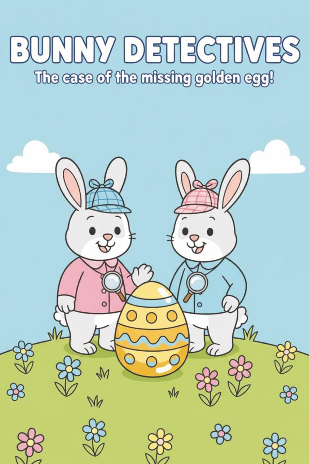 Bunny Detectives: The Case of the Missing Golden Egg — A Fun Easter Colouring Storybook for Kids with Clues, Bunnies, and a Magical Golden Egg Hunt: ... Clues, and the Magical Golden Egg Hunt
